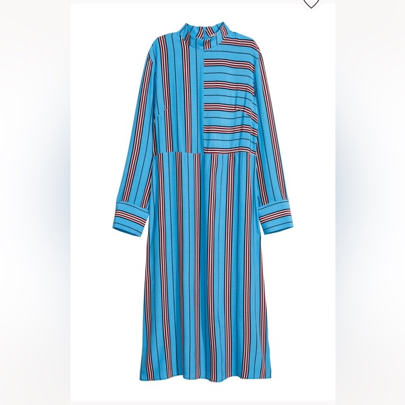 H&M Dresses & Skirts - H&M Blue Striped Long Sleeve Dress